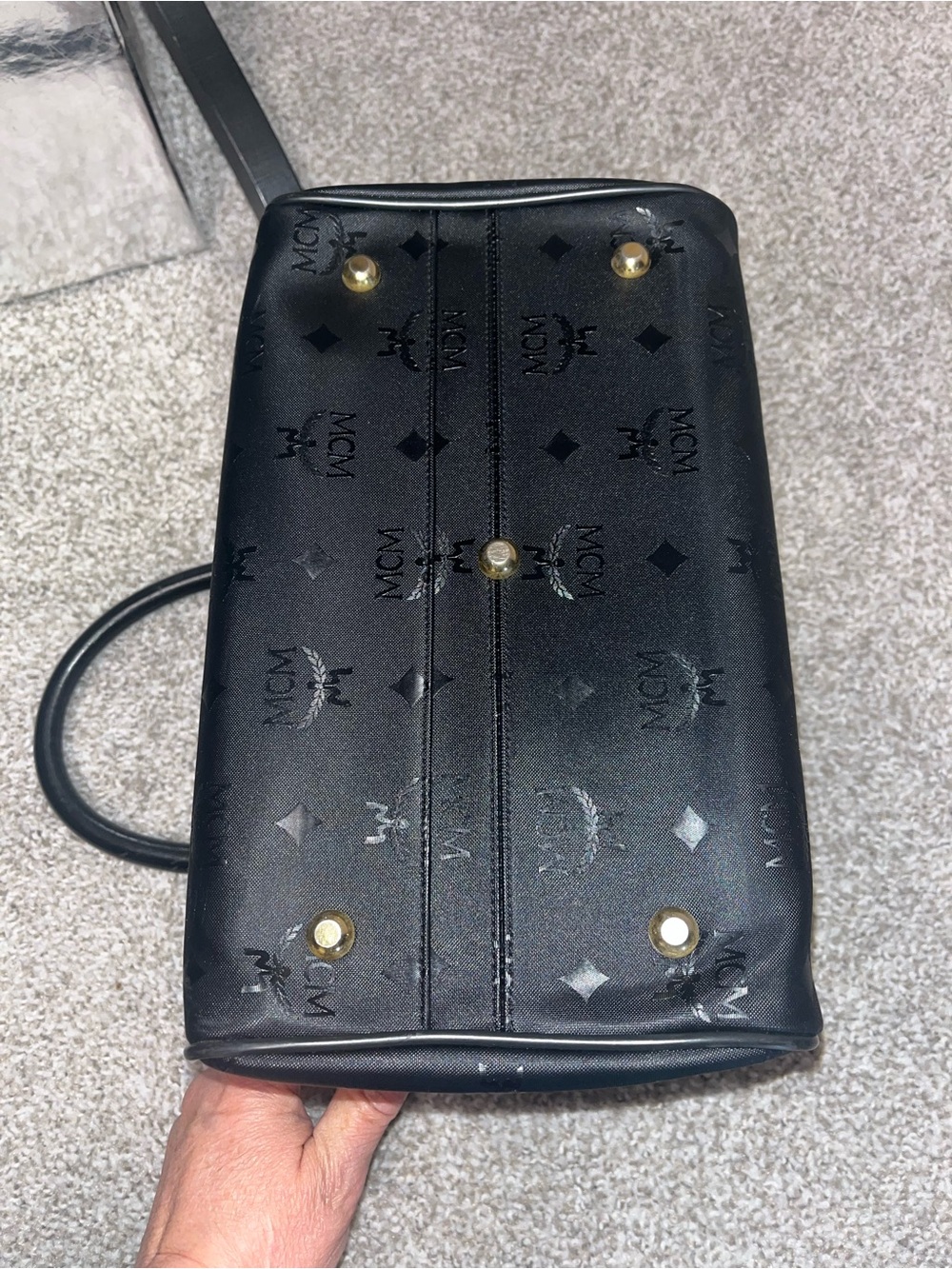 MCM Black Visetos Boston Bag - Picture 11 of 12